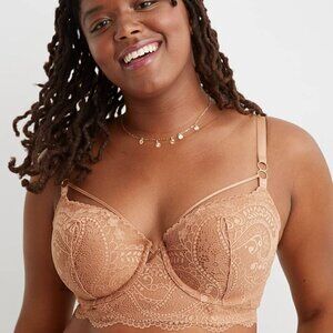 NWT Aerie Real Power Paisley Lace Strappy Balconette Bra - 36C